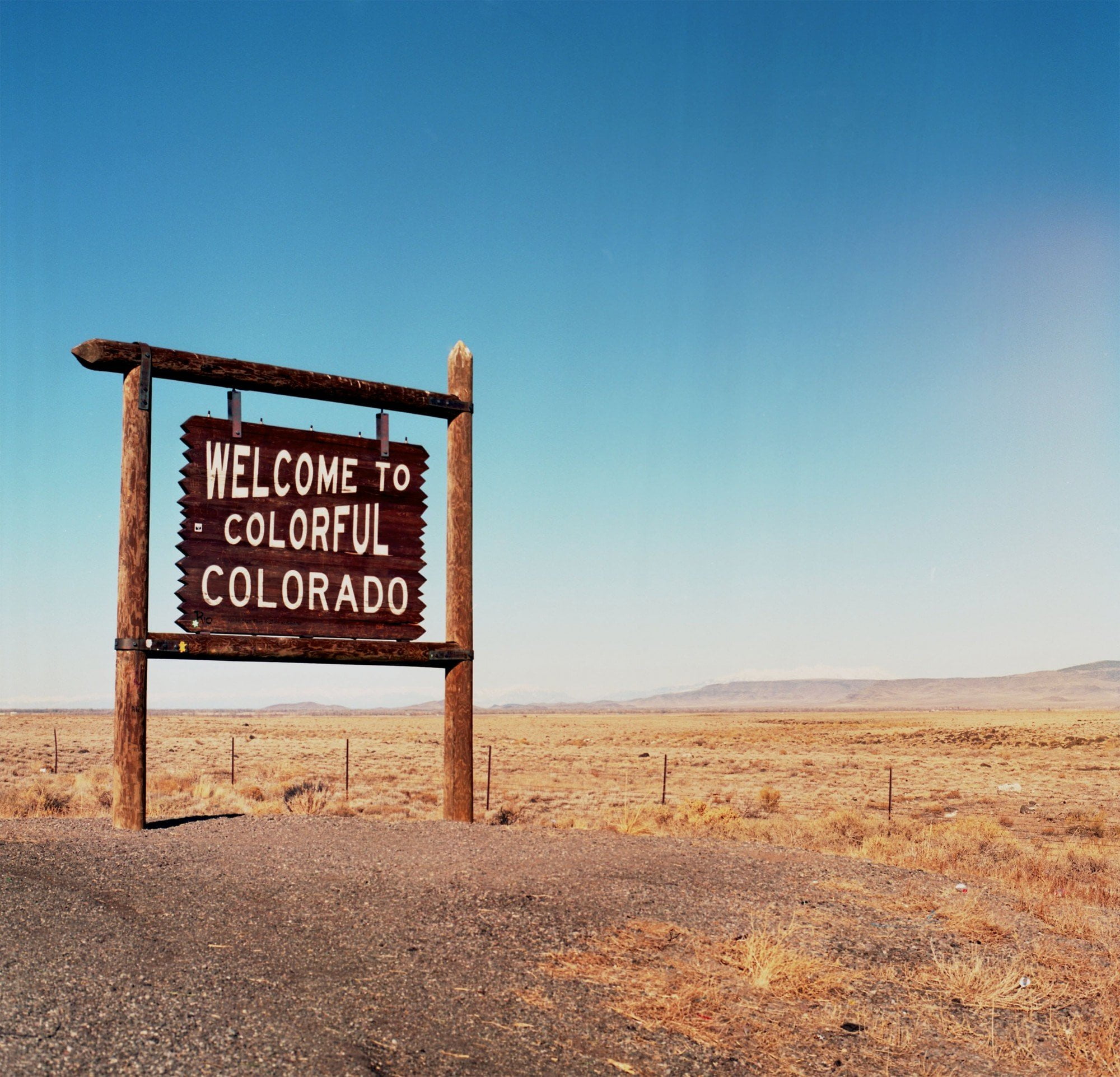 car accident attorney in Colorado Welcome to Colorado sign, the start of a rise in increase of road accidents in Colorado Springs, Fountain and Monument