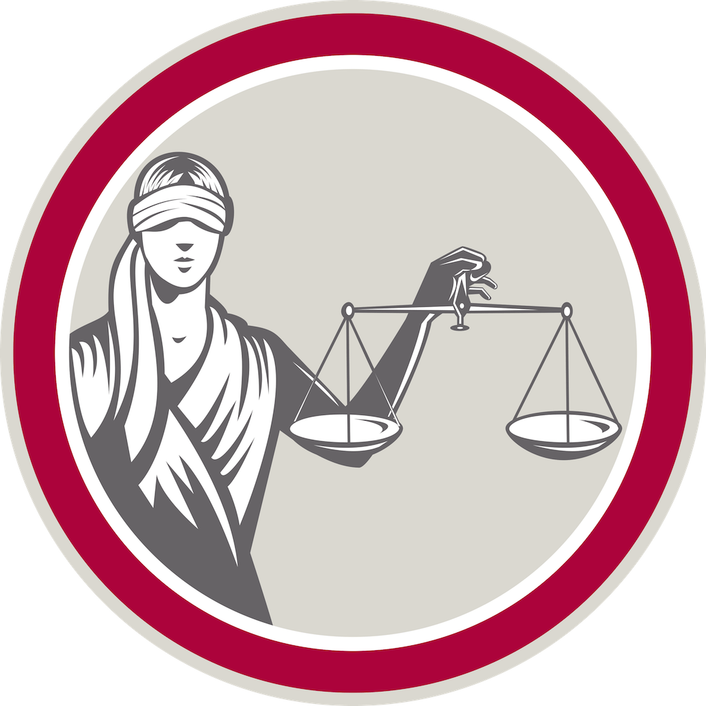 lady justice in icon as a symbol of Malnar Law Trial team